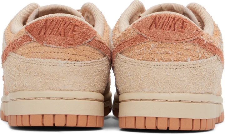 Nike Beige & Orange Dunk Low Sneakers - Image 2