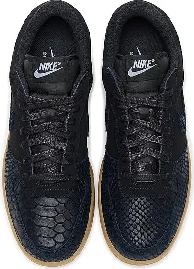 Nike Big Low Lux Men's Shoes Black/Black/Gum Light Brown/Wolf Grey : 12.5 D - Medium, Faux Leather - Image 2