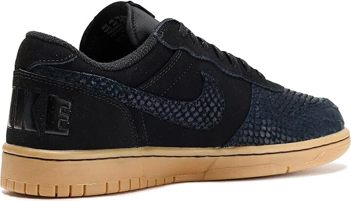 Nike Big Low Lux Men's Shoes Black/Black/Gum Light Brown/Wolf Grey : 12.5 D - Medium, Faux Leather - Image 3