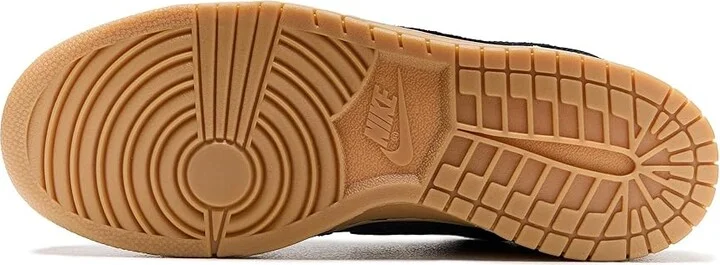 Nike Big Low Lux Men's Shoes Black/Black/Gum Light Brown/Wolf Grey : 12.5 D - Medium, Faux Leather - Image 4