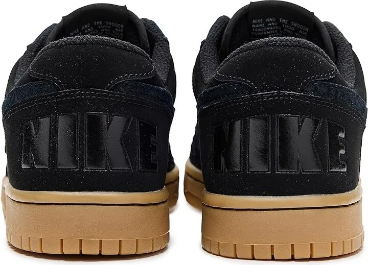 Nike Big Low Lux Men's Shoes Black/Black/Gum Light Brown/Wolf Grey : 12.5 D - Medium, Faux Leather - Image 5