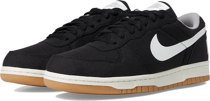 Nike Big Low Lux Men's Shoes Black/Sail/Matte Silver/Gum Light Brown : 8 D - Medium, Faux Leather