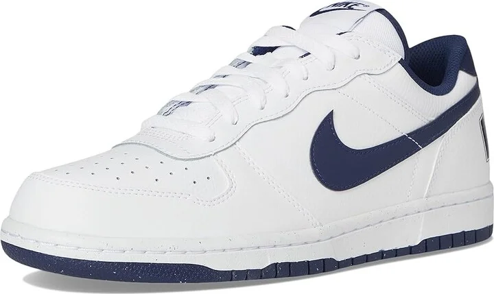 Nike Big Low Men's Cross Training Shoes White/Midnight Navy : 9.5 D - Medium, Leather - Image 5