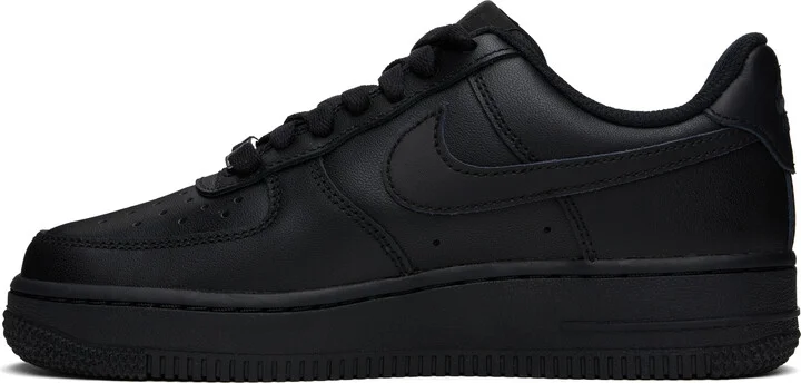 Nike Black Air Force 1 '07 Sneakers - Image 3