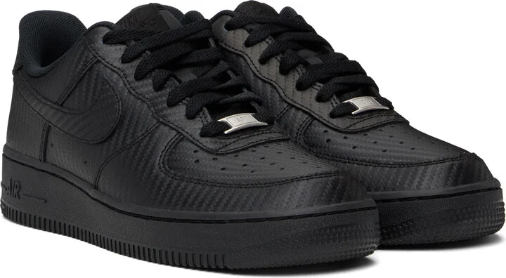 Nike Black Air Force 1 '07 Sneakers - Image 4