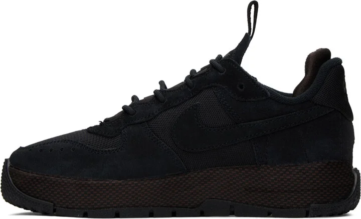 Nike Black Air Force 1 Wild Sneakers - Image 3