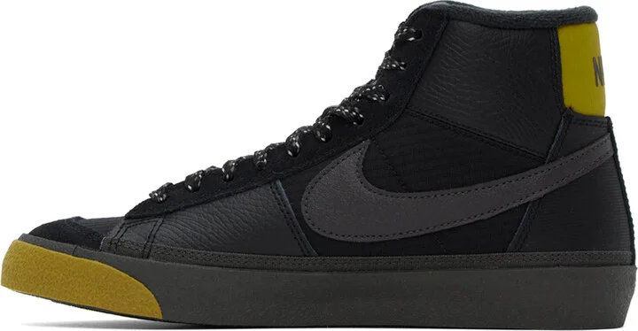 Nike Black Blazer Mid Pro Club Sneakers - Image 3