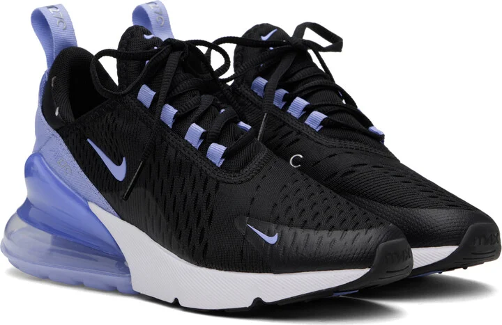 Nike Black & Blue Air Max 270 Sneakers - Image 4