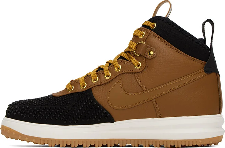 Nike Black & Brown Lunar Force 1 Sneakers - Image 3