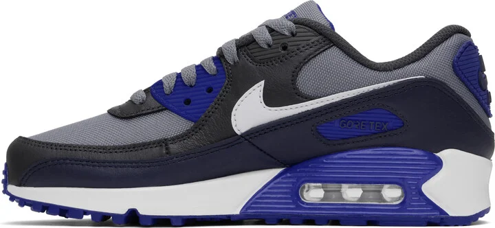 Nike Black & Gray Air Max 90 GORE-TEX Sneakers - Image 3