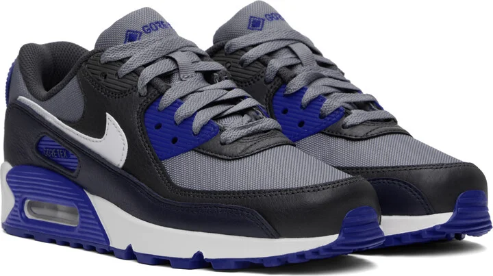 Nike Black & Gray Air Max 90 GORE-TEX Sneakers - Image 4