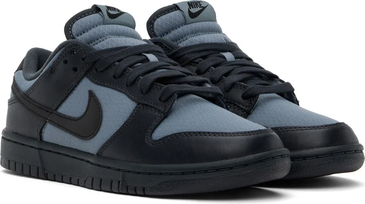Nike Black & Gray Dunk Low Retro SE Sneakers - Image 4