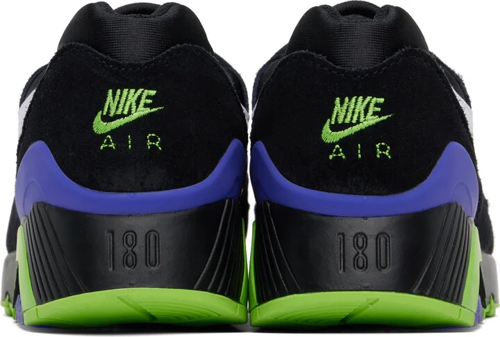 Nike Black & Green Air Max 180 Beetlejuice Sneakers - Image 2