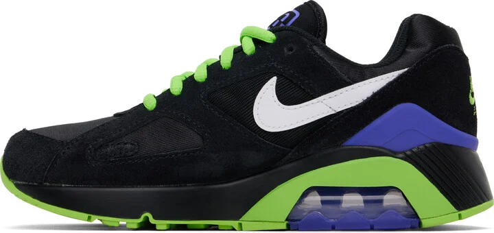 Nike Black & Green Air Max 180 Beetlejuice Sneakers - Image 3