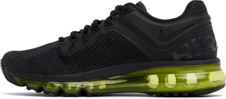 Nike Black & Green Air Max 2013 Sneakers - Image 3