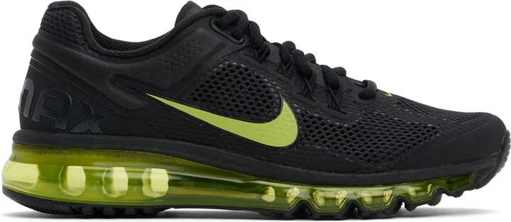 Nike Black & Green Air Max 2013 Sneakers