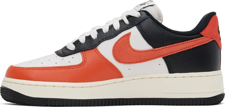 Nike Black & Orange Air Force 1 '07 LV8 Sneakers - Image 3