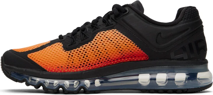 Nike Black & Orange Air Max 2013 Sneakers - Image 3