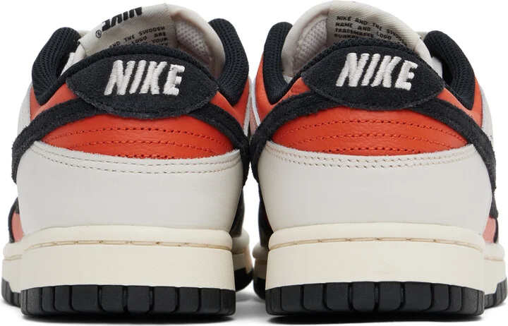 Nike Black & Orange Dunk Low Retro Sneakers - Image 2