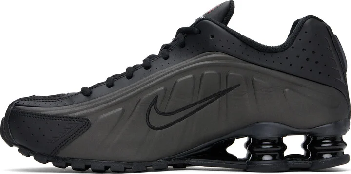 Nike Black Shox R4 Sneakers - Image 3