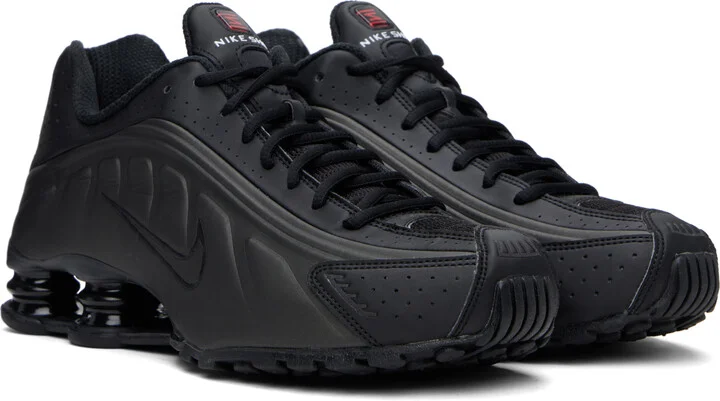 Nike Black Shox R4 Sneakers - Image 4