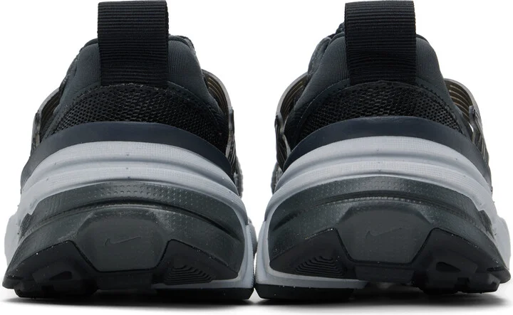 Nike Black & Silver V2K Run Sneakers - Image 2