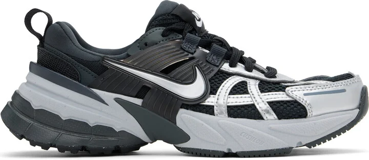 Nike Black & Silver V2K Run Sneakers