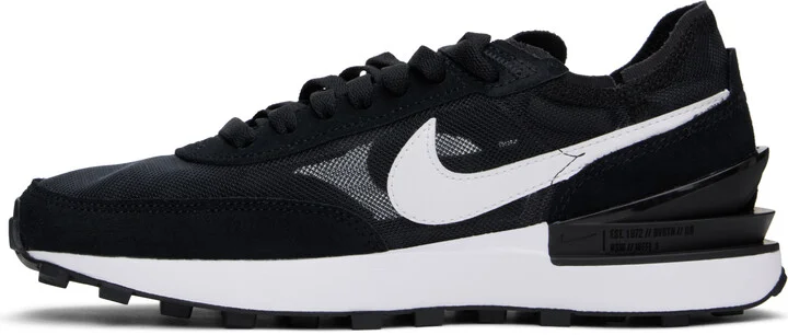 Nike Black Waffle One Sneakers - Image 3