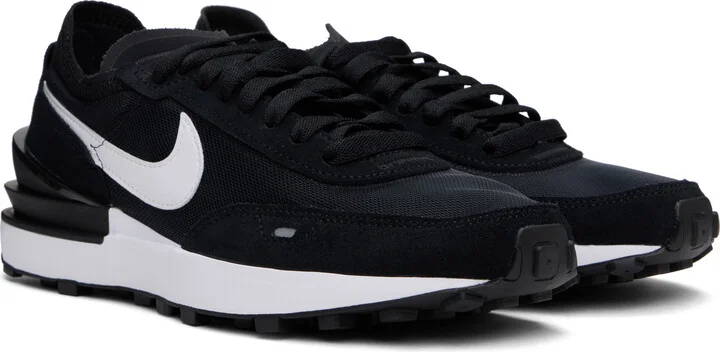 Nike Black Waffle One Sneakers - Image 4