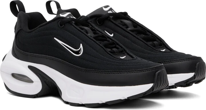 Nike Black & White Air Max Portal Sneakers - Image 4