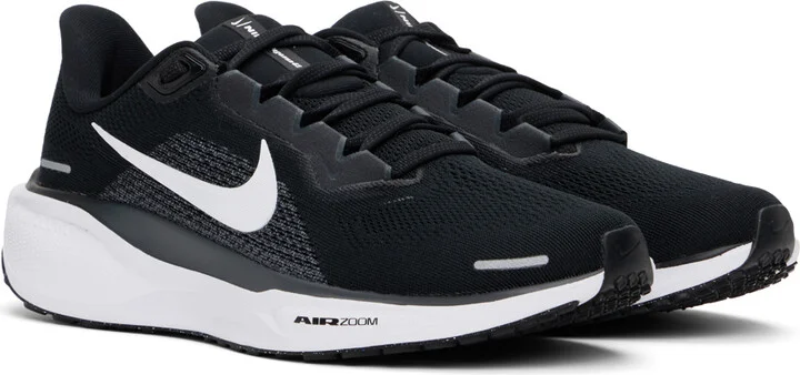 Nike Black & White Air Zoom Pegasus 41 Sneakers - Image 4