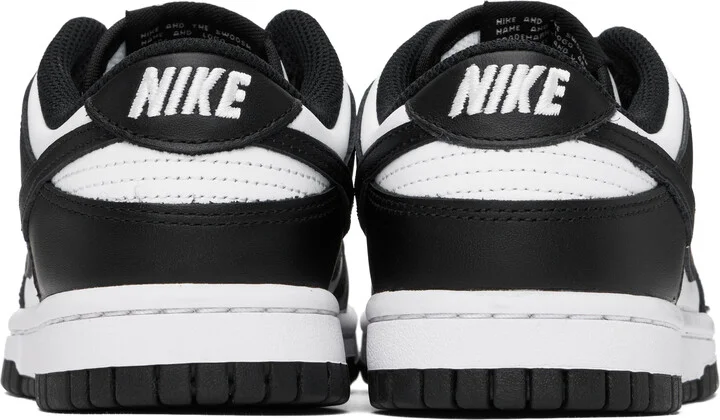 Nike Black & White Dunk Low Sneakers - Image 2