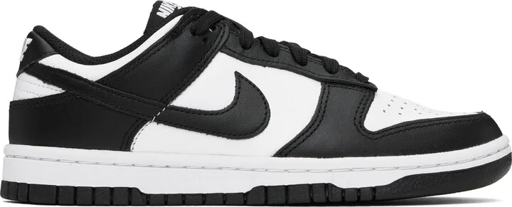 Nike Black & White Dunk Low Sneakers