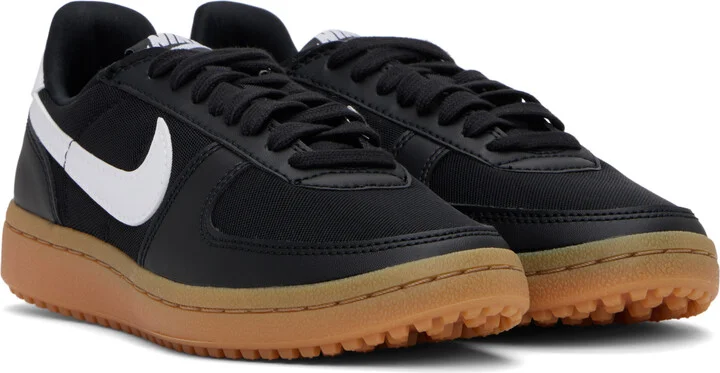 Nike Black & White Field General Sneakers - Image 4