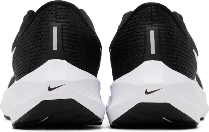 Nike Black & White Pegasus 40 Sneakers - Image 2