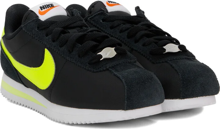 Nike Black & Yellow Cortez Sneakers - Image 4