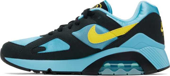 Nike Blue & Black Air Max 180 Sneakers - Image 3