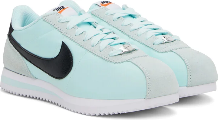 Nike Blue Cortez Textile Sneakers - Image 4