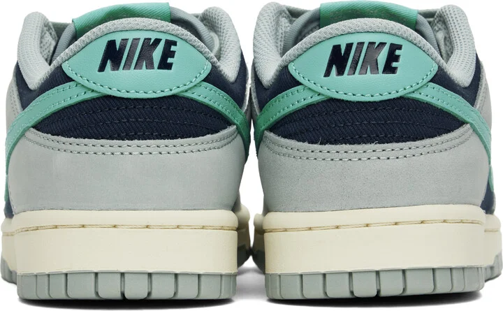 Nike Blue Dunk Low Retro Premium Sneakers - Image 2