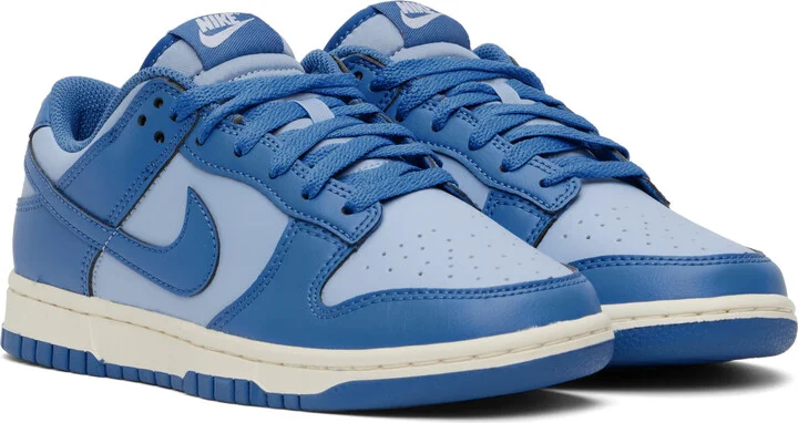 Nike Blue Nike Dunk Low Sneakers - Image 4