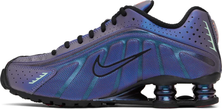 Nike Blue Shox R4 Sneakers - Image 3