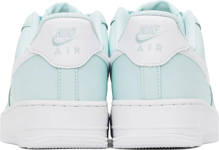 Nike Blue & White Air Force 1 '07 Sneakers - Image 2