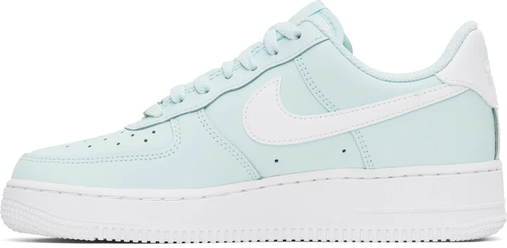 Nike Blue & White Air Force 1 '07 Sneakers - Image 3