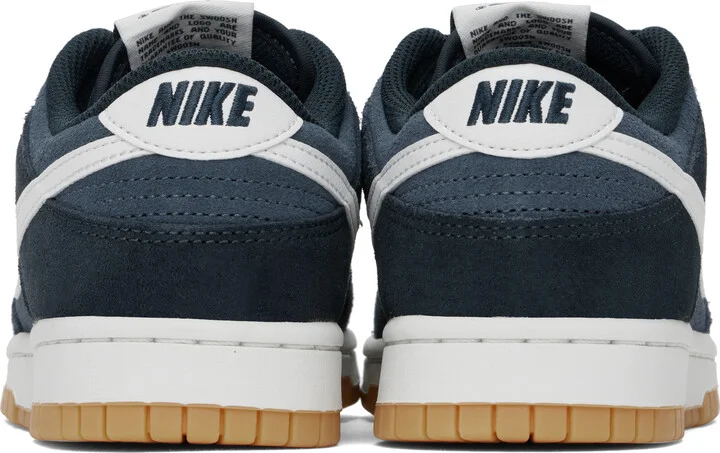 Nike Blue & White Dunk Low Retro SE Sneakers - Image 2