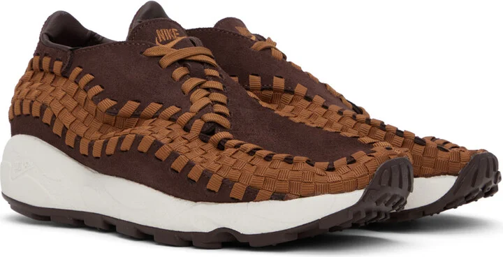 Nike Brown Air Footscape Woven Sneakers - Image 4