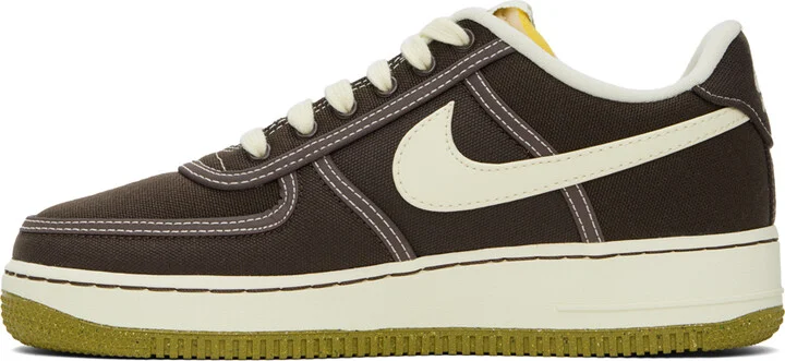 Nike Brown Air Force 1 '07 Sneakers - Image 3
