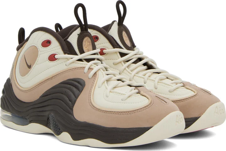 Nike Brown Air Penny II NAS Sneakers - Image 4
