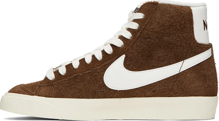 Nike Brown Blazer Mid '77 Vintage Sneakers - Image 3