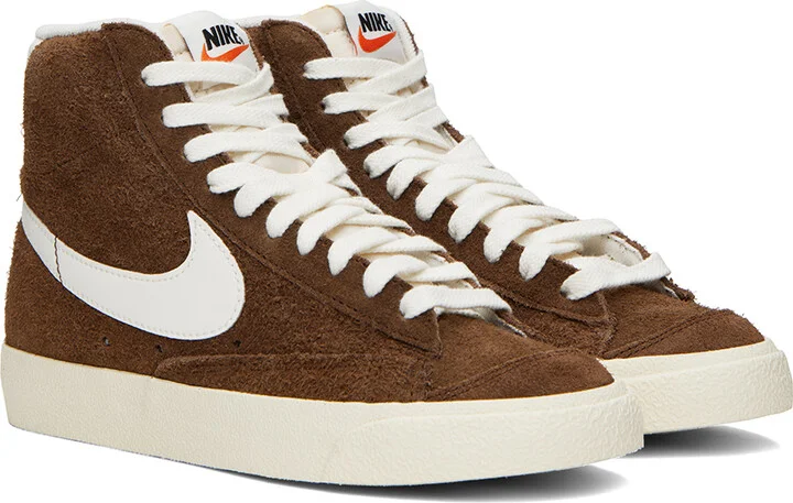 Nike Brown Blazer Mid '77 Vintage Sneakers - Image 4