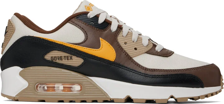 Nike Brown & Khaki Air Max 90 GORE-TEX Sneakers